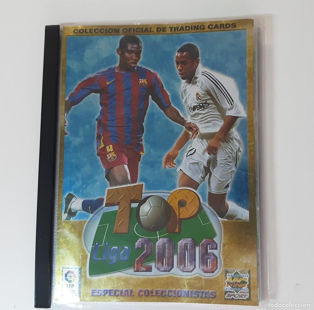 Coleccionismo &Aacute;lbum: Album mundicromo top liga 2006 completo a falta del cromo de Messi