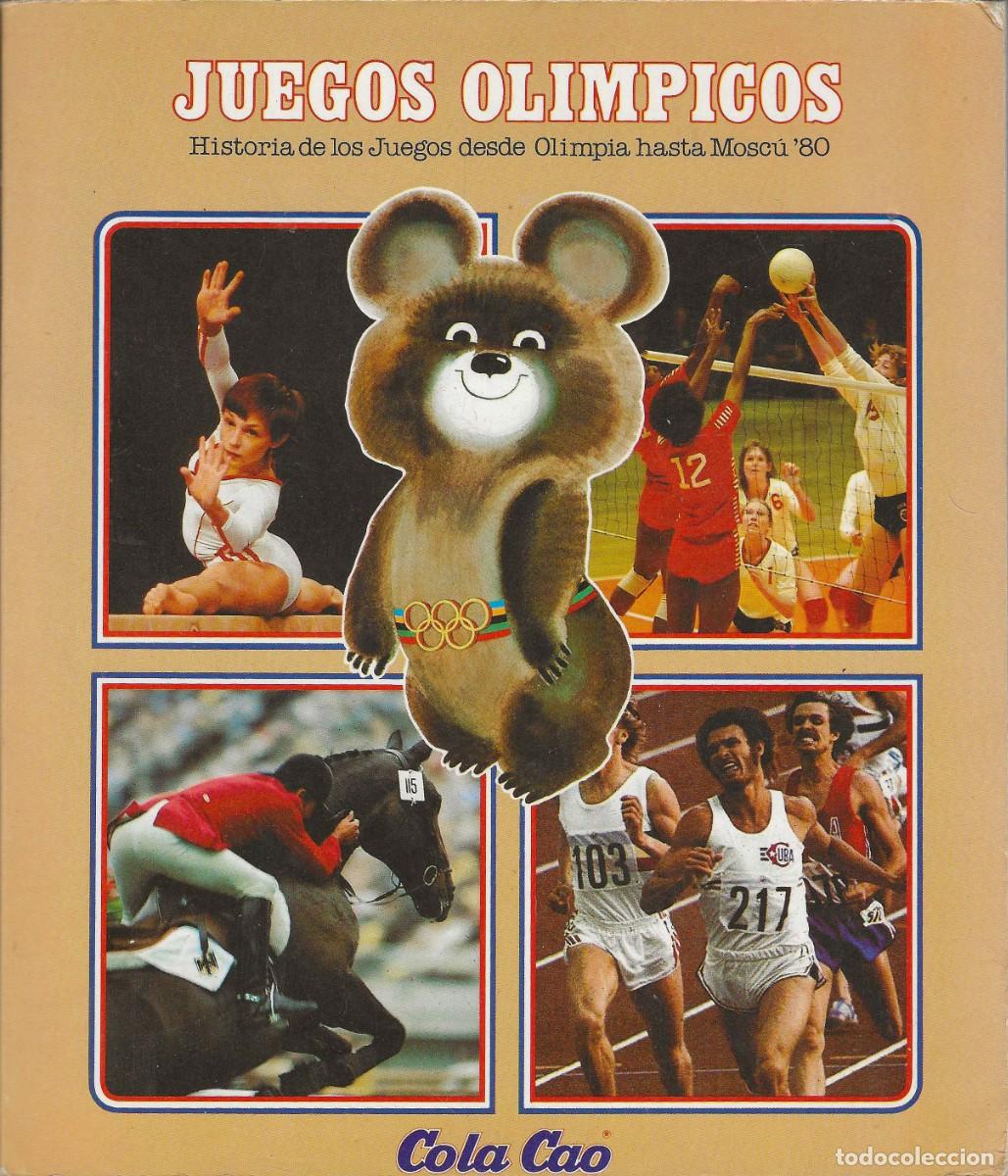 Coleccionismo &Aacute;lbum: COLA CAO -- JUEGOS OL&Iacute;MPICOS -- COMPLETO -- CROMOS PEGADOS
