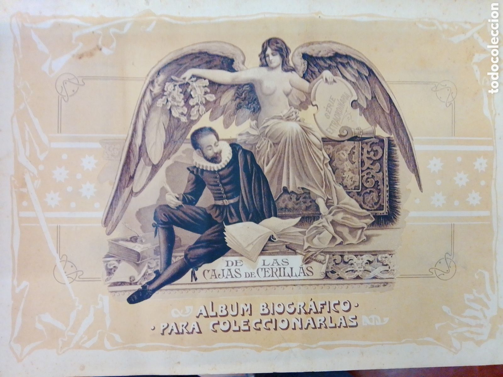 Coleccionismo &Aacute;lbum: CAJAS DE LAS CERILLAS. ALBUM BIOGRAFICO PARA COLECCIONARLAS. ALGO SOBRE EL QUIJOTE.