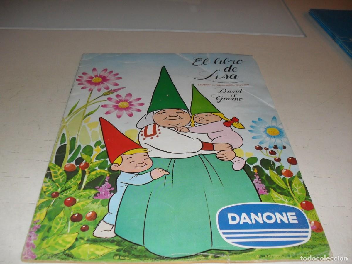 Coleccionismo &Aacute;lbum: ALBUM DE CROMOS COMPLETO DAVID EL GNOMO,EL LIBRO DE LISA,EDITA DANONE,1985