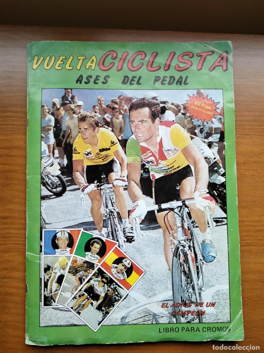 Coleccionismo &Aacute;lbum: &Aacute;lbum vuelta ciclista ases del pedal completo 1987 Merchante