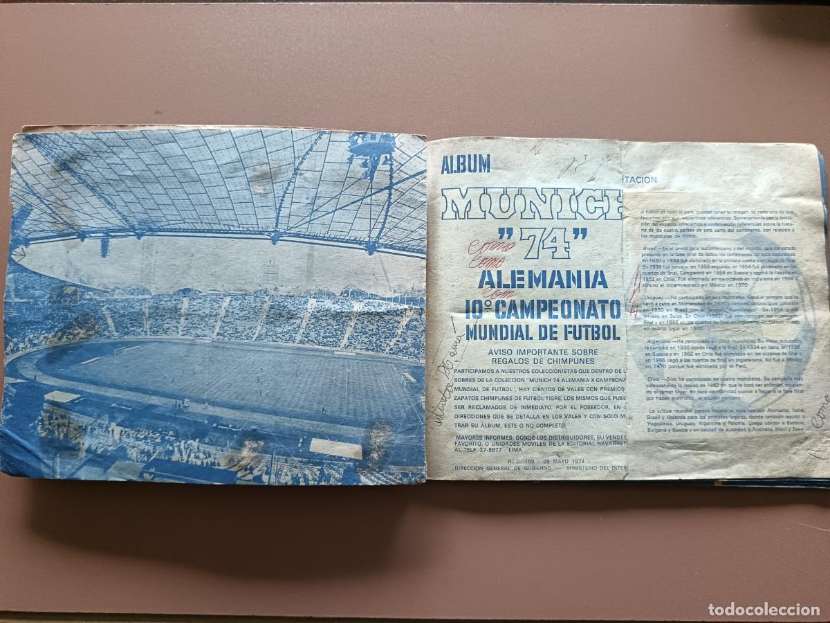 Coleccionismo &aacute;lbum: MUNICH 74 - COMPLETO - NAVARRETE - (PERU) - Foto 3