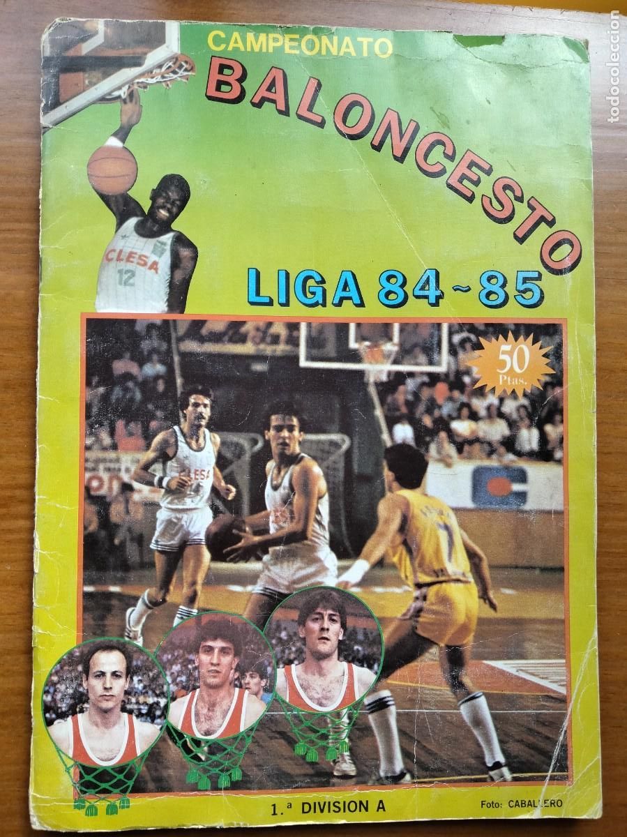 Coleccionismo &Aacute;lbum: &Aacute;lbum baloncesto liga 84 85 completo Merchante Clesa