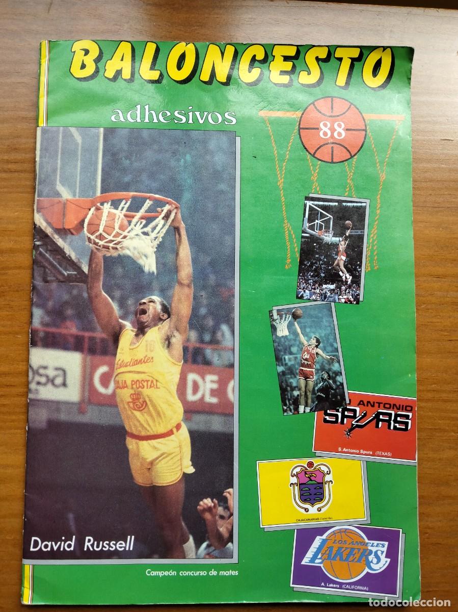 Coleccionismo &Aacute;lbum: &Aacute;lbum baloncesto liga 88 1987 1988 completo Merchante con ases Nba 2 cromos de Jordan
