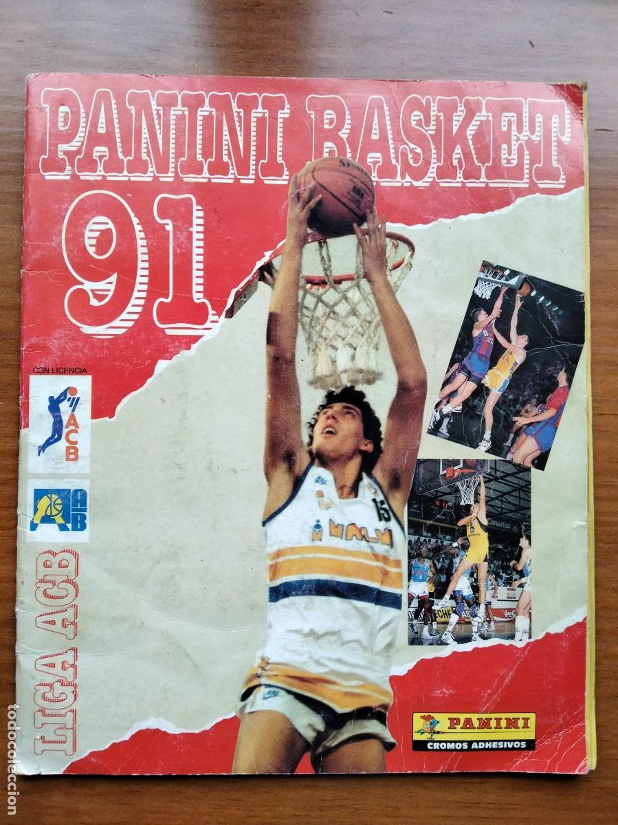 Coleccionismo &Aacute;lbum: &Aacute;lbum Panini basket 91 completo liga Acb 90 91 1990 1991