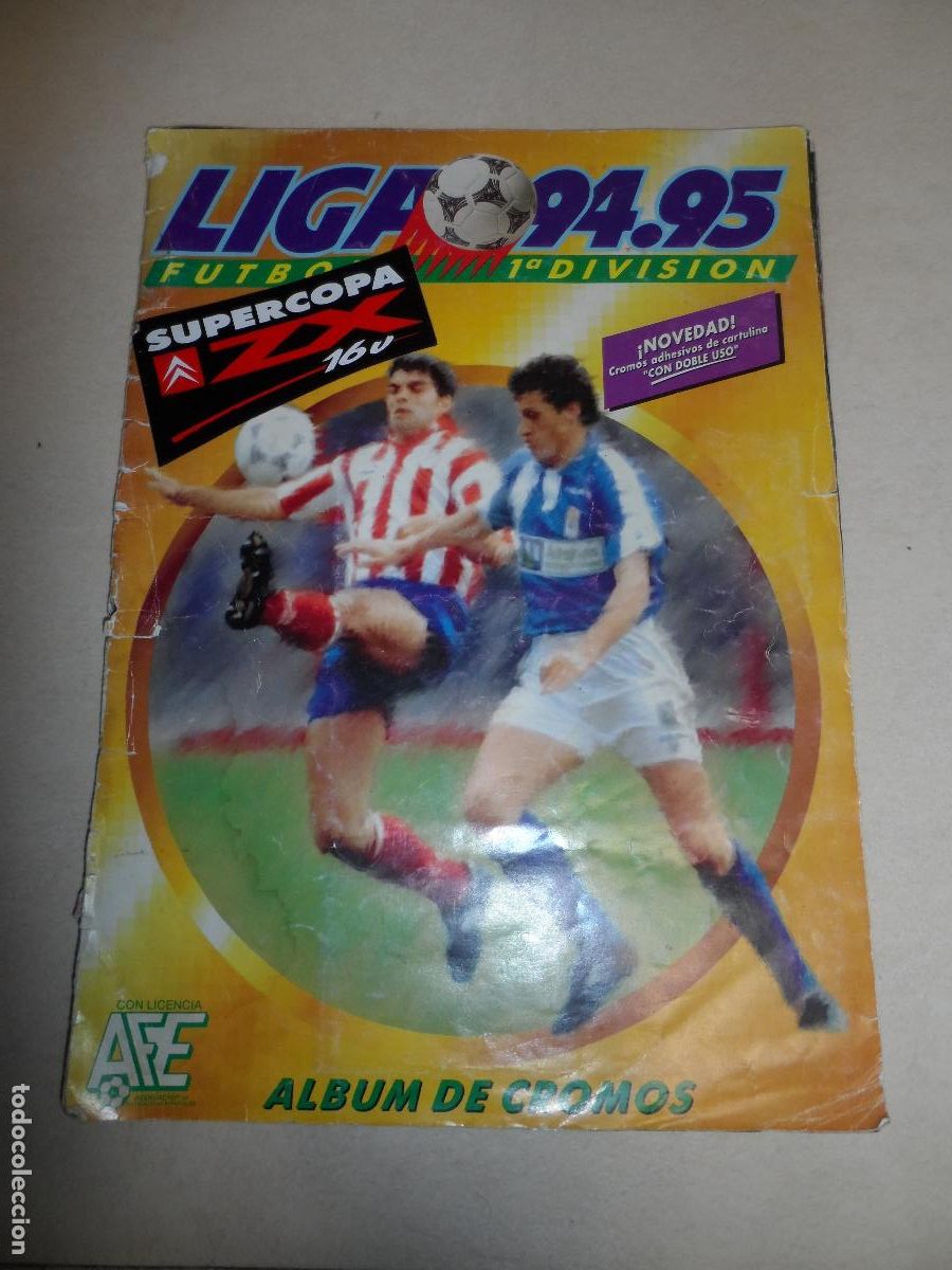 Coleccionismo &Aacute;lbum: ALBUM DE CROMOS LIGA 94-95 ESTE COMPLETO