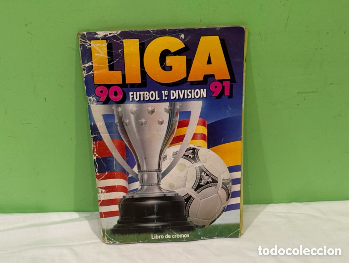 Coleccionismo &Aacute;lbum: &Aacute;lbum Liga 90 91 Este completo f&uacute;tbol 1&ordf; Divisi&oacute;n colecci&oacute;n cromos
