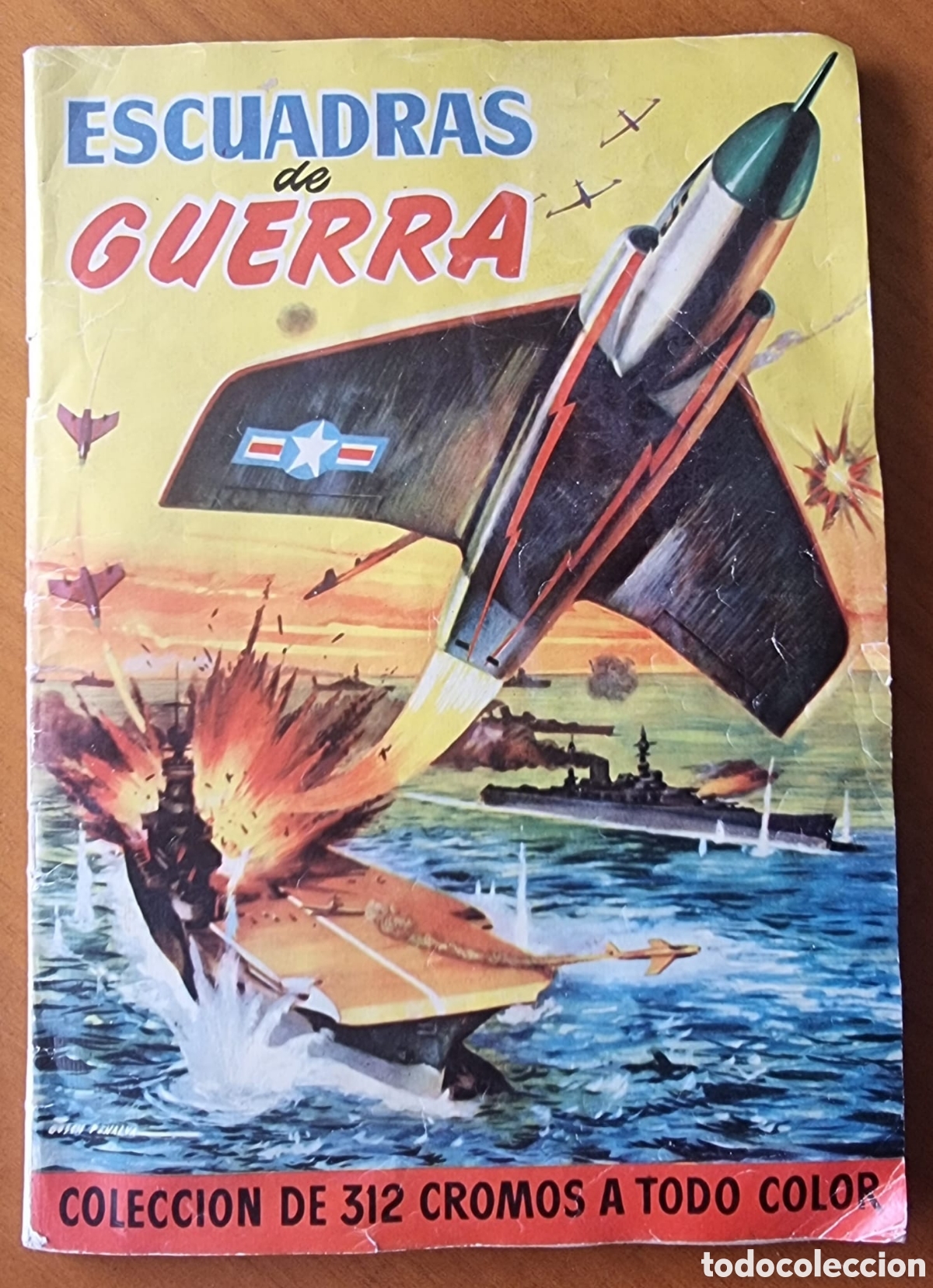 Coleccionismo &Aacute;lbum: &Aacute;lbum Escuadras de Guerra Bruguera completo original 312 cromos
