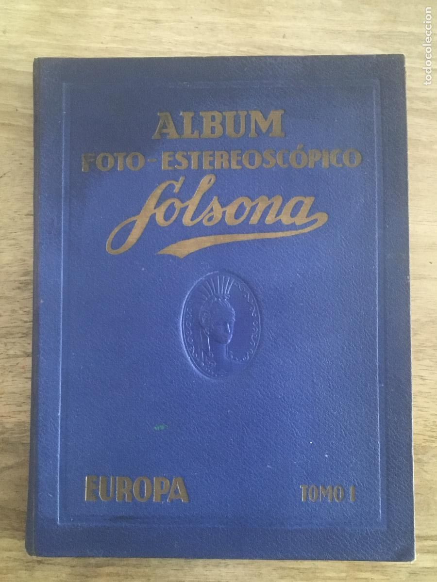 Colecionismo Caderneta: album foto estereoscpico solsona europa album de cromos completo perfecto estado como nuevo