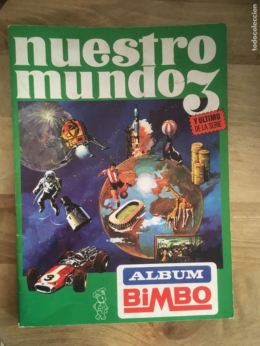 Coleccionismo &Aacute;lbum: nuestro mundo 3 bimbo album de cromos completo perfecto estado como nuevo