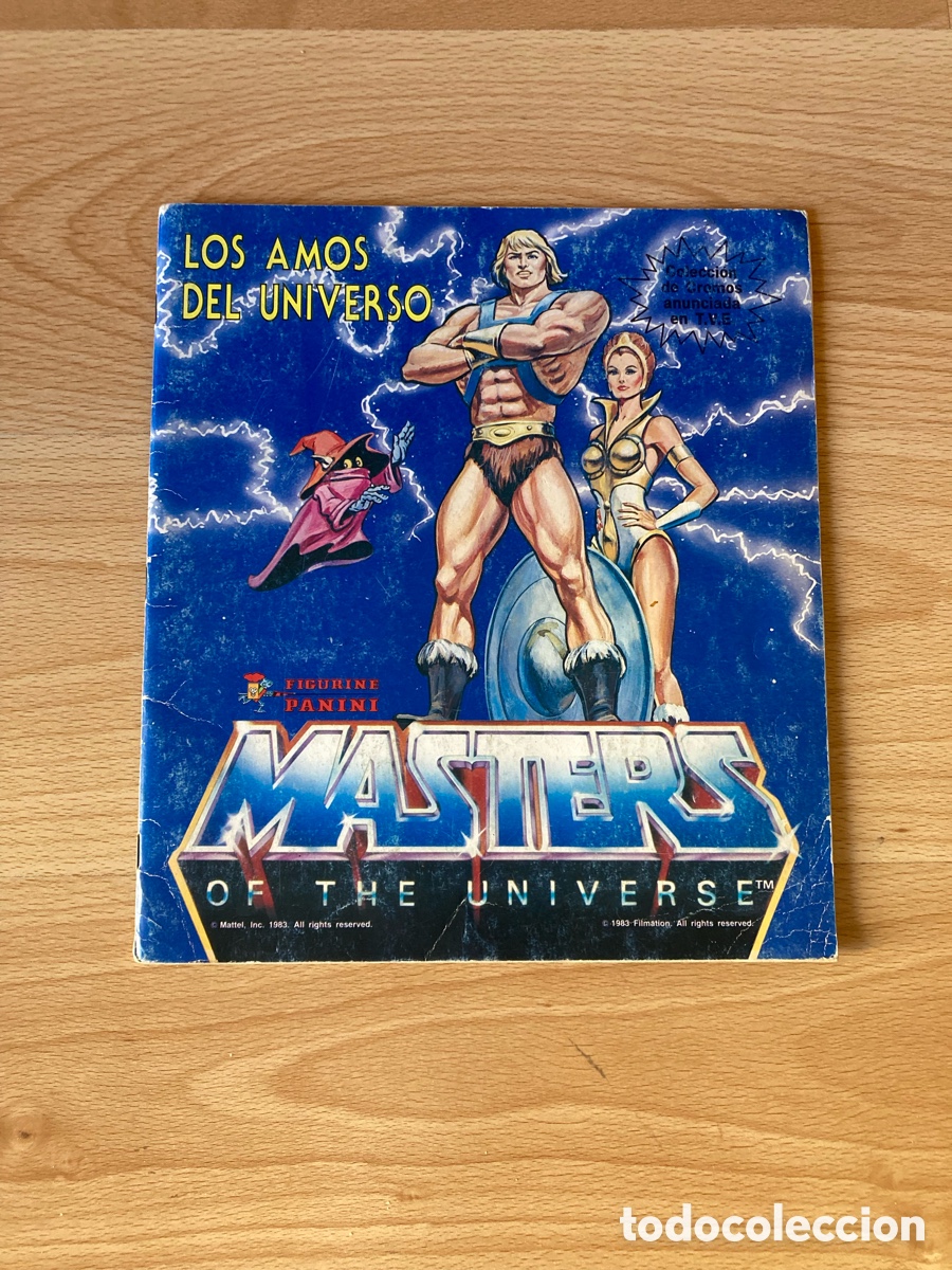 Colecionismo Caderneta: ALBUM CROMOS MASTERS DEL UNIVERSO COMPLETO