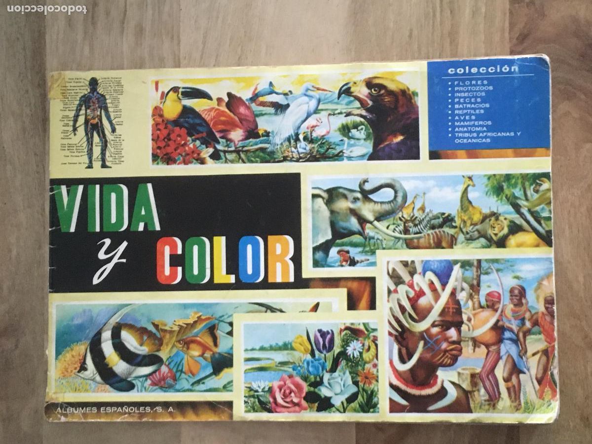 Colecionismo Caderneta: vida y color album de cromos completo muy buen estado