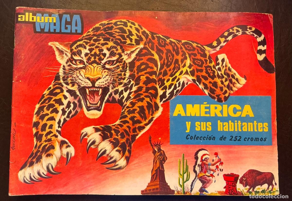 Coleccionismo &Aacute;lbum: &Aacute;lbum AM&Eacute;RICA Y SUS HABITANTES - Completo 252/252 - Editorial Maga 1968