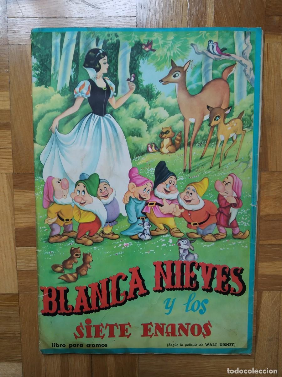 Coleccionismo &Aacute;lbum: ALBUM CROMOS COMPLETO BLANCA NIEVES Y LOS SIETE ENANITOS FHER WALT DISNEY BLANCANIEVES 1964 VER