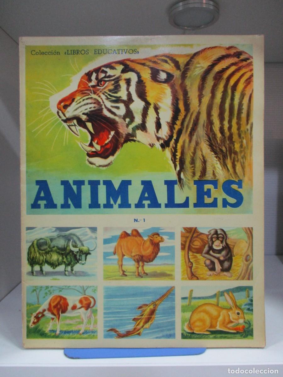 Sammeln Sammelalbum: ALBUM DE CROMOS ORIGINAL COMPLETO - COLECCION LIBROS EDUCATIVOS NUMERO 1 - ANIMALES - FHER 1958