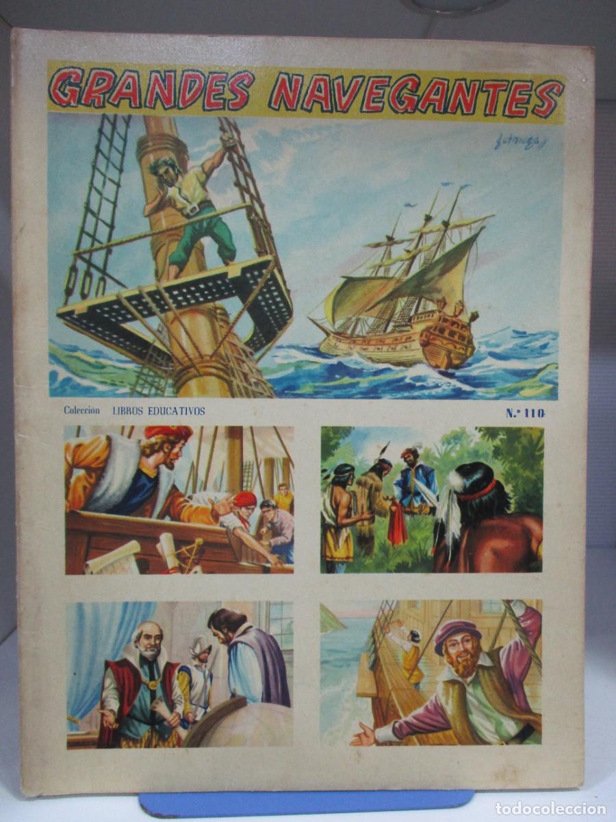 Sammeln Sammelalbum: ALBUM DE CROMOS ORIGINAL COMPLETO - COLECCION LIBROS EDUCATIVOS N&ordm; 110 - GRANDES NAVEGANTES - FHER