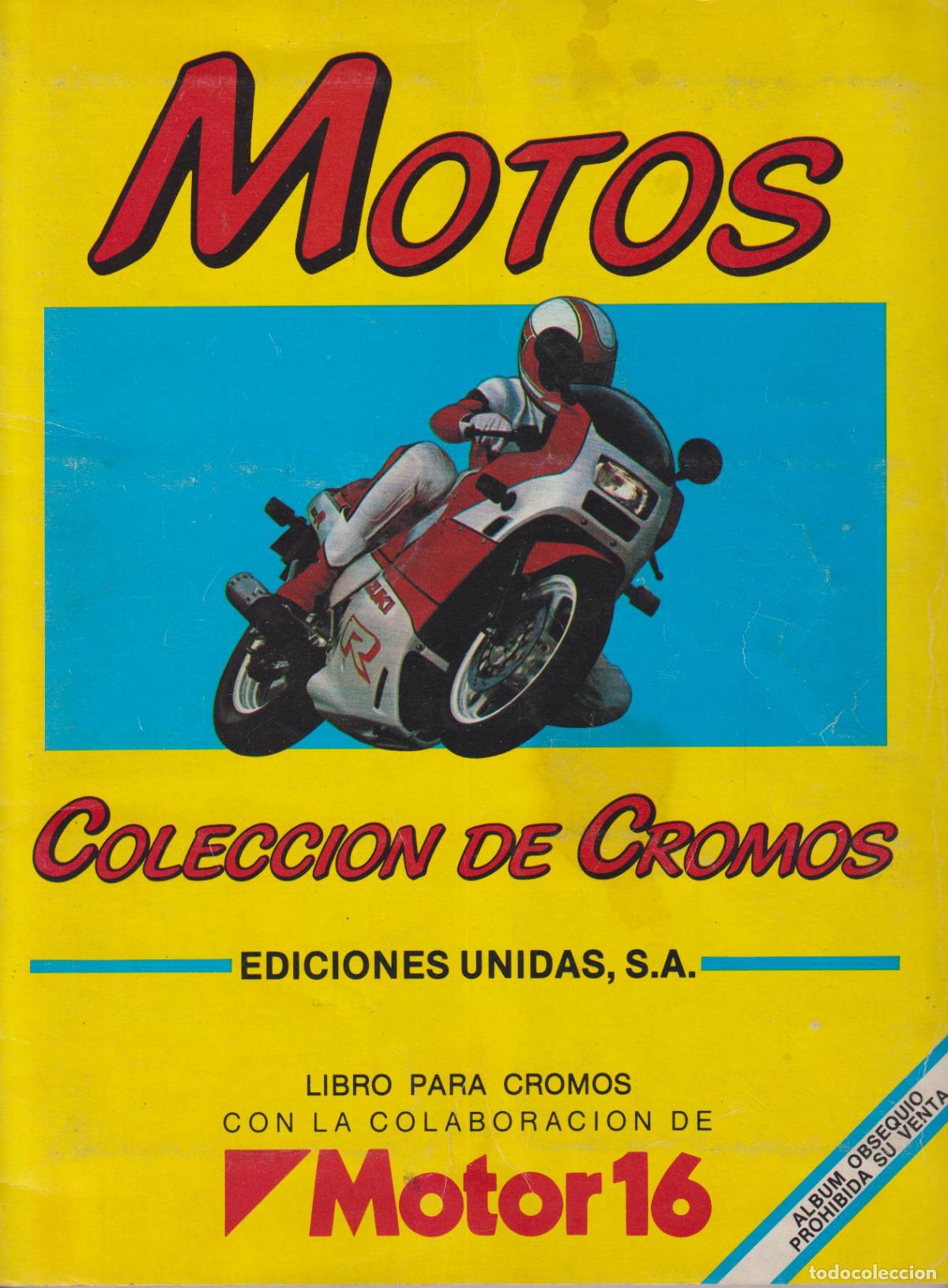 Colecionismo Caderneta: MOTOS - ALB&Uacute;M COMPLETO COLECCION DE CROMOS - EDICIONES UNIDAD - MOTOR 16
