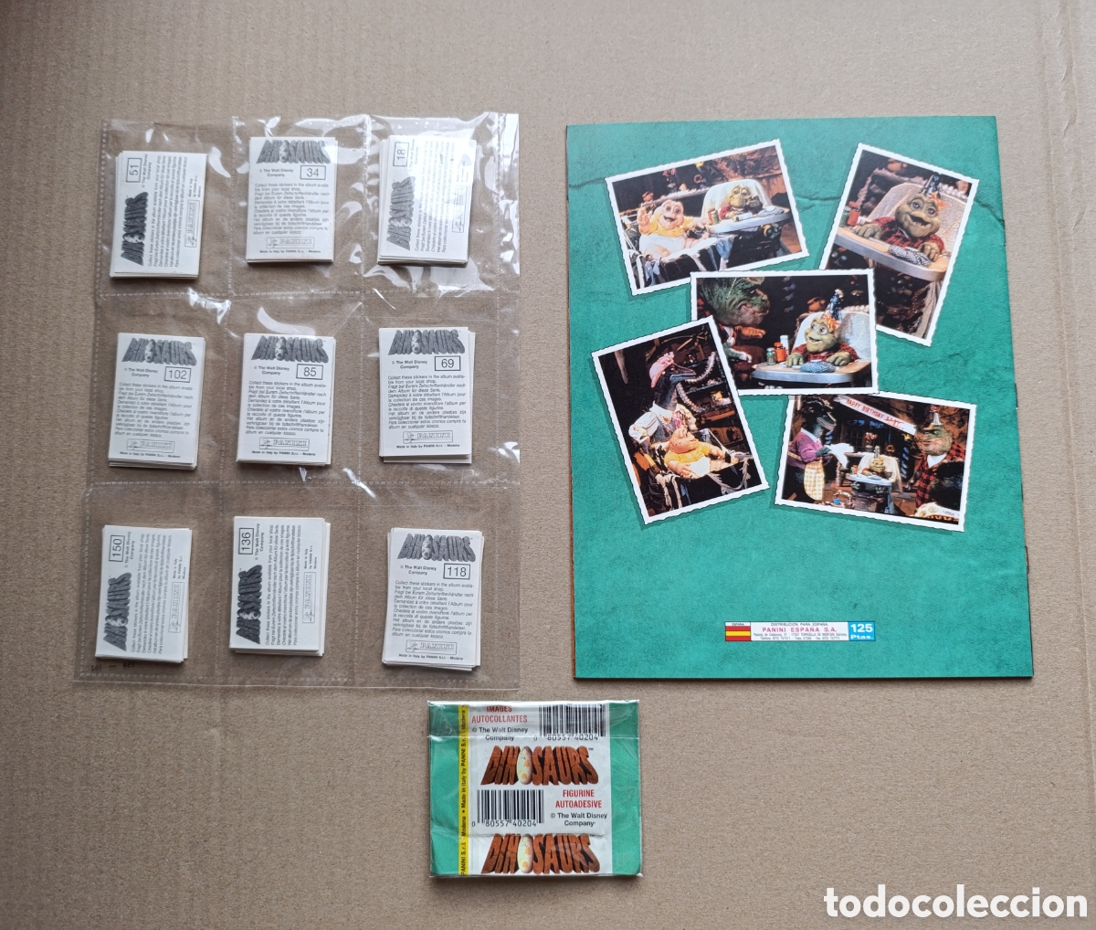 Coleccionismo &aacute;lbum: Colecci&oacute;n cromos completa Dinosaurios sinclair Panini - Foto 2