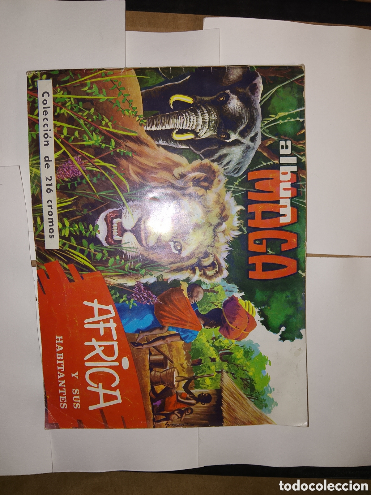 Coleccionismo &Aacute;lbum: AFRICA Y SUS HABITANTES DE EDITORIAL MAGA.Alb&uacute;n de cromos completo 216 cromos.