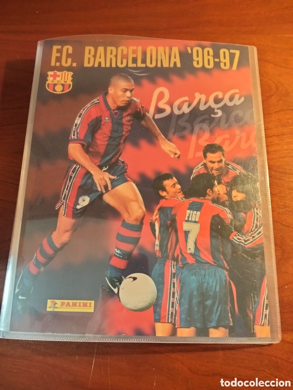 Coleccionismo &Aacute;lbum: ALBUM COMPLETO BAR&Ccedil;A 96/97 . RONALDO Y MOURINHO ROOKIE .125 TRADING CARDS PANINI