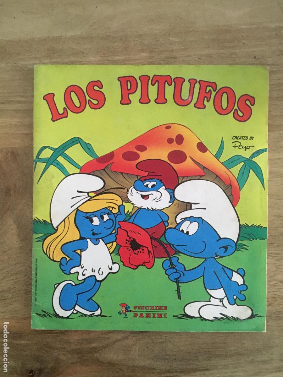 Coleccionismo &Aacute;lbum: los pitufos panini album de cromos completo muy buen estado con cromos matutano