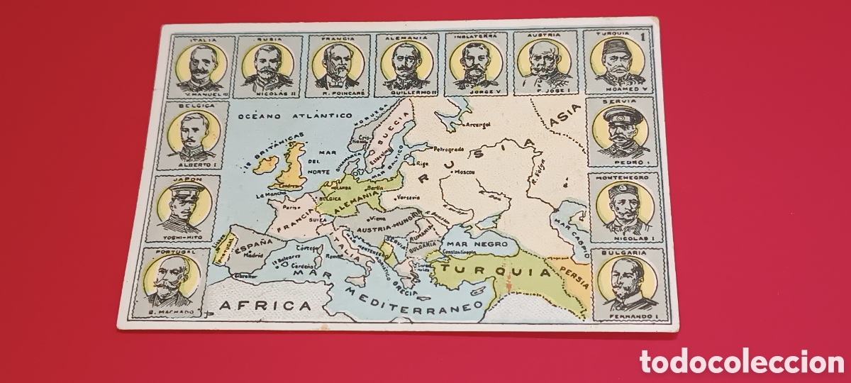 Coleccionismo &Aacute;lbum: COLECCION COMPLETA DE 18 CROMOS - &rdquo; GUERRA EUROPEA &rdquo; - CHOCOLATE MUNDIAL -