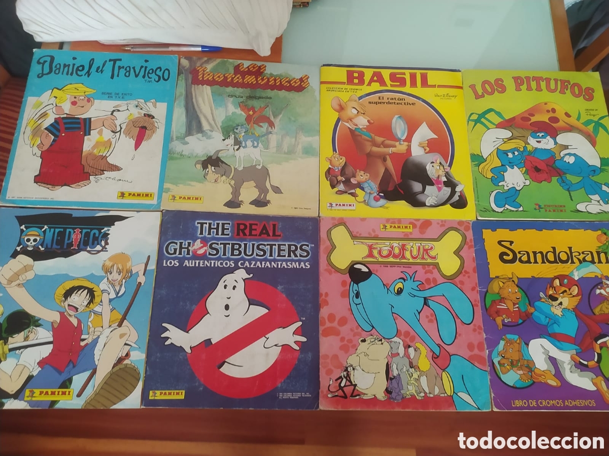 Colecionismo Caderneta: 8 &Aacute;lbumes variados infantiles de los 90 completos y en buen estado en general.