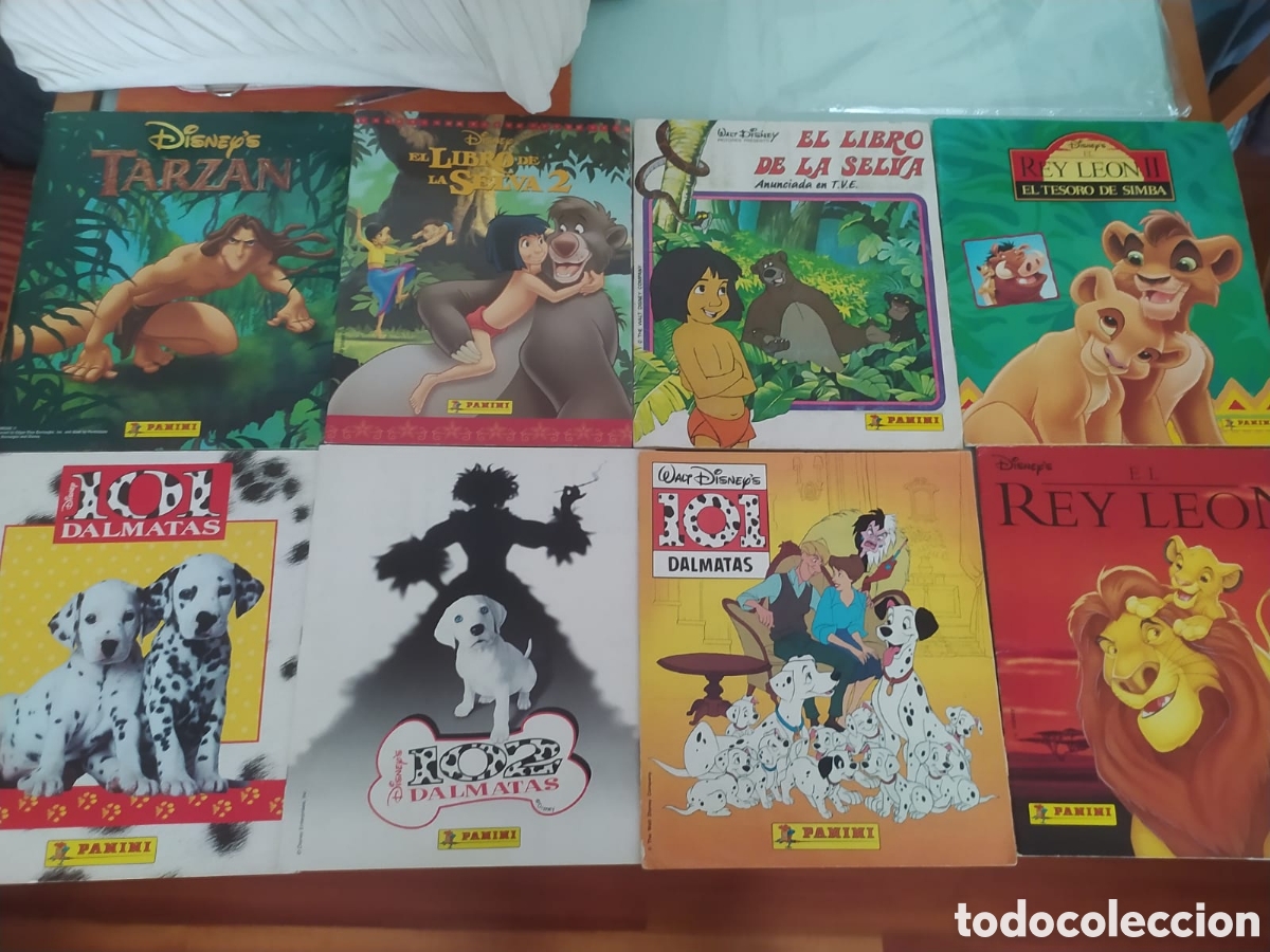 Coleccionismo &Aacute;lbum: 8 &Aacute;lbumes infantiles Disney completos y buen estado en general