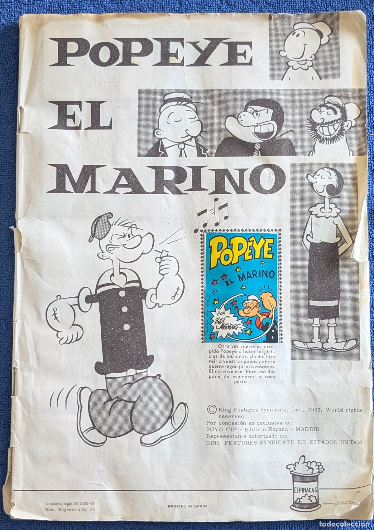 Coleccionismo &Aacute;lbum: Popeye el Marino - fher (1963) &iexcl;Completo!A