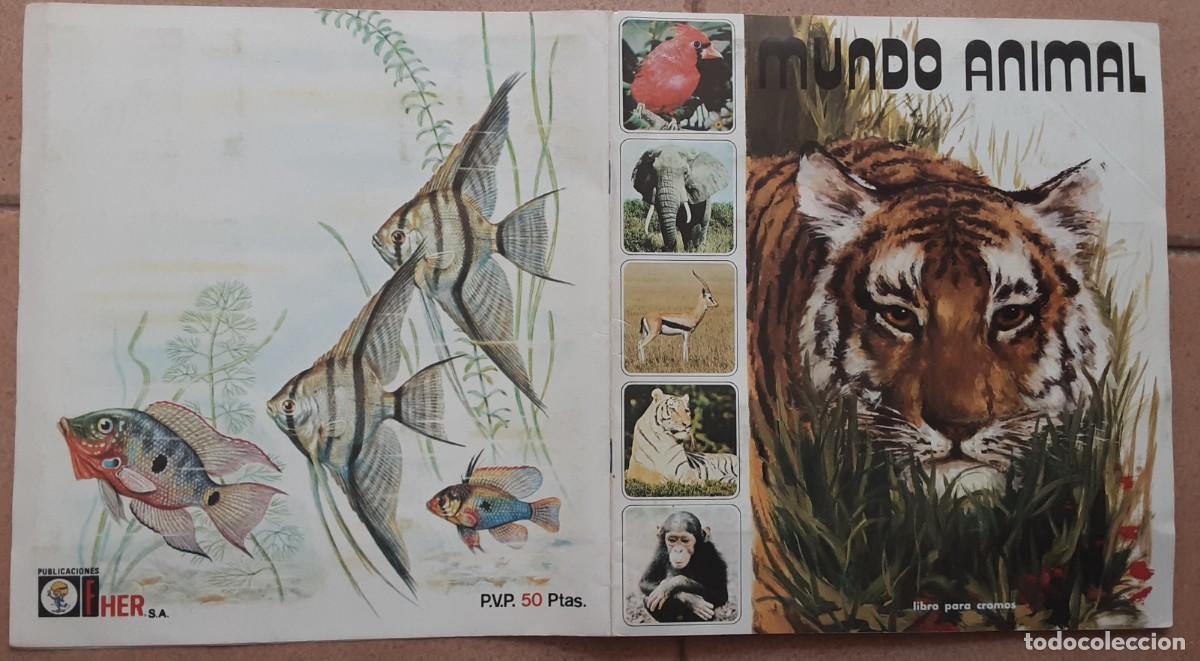 Colecionismo Caderneta: Mundo animal, editorial Fher , &aacute;lbum completo 121 cromos