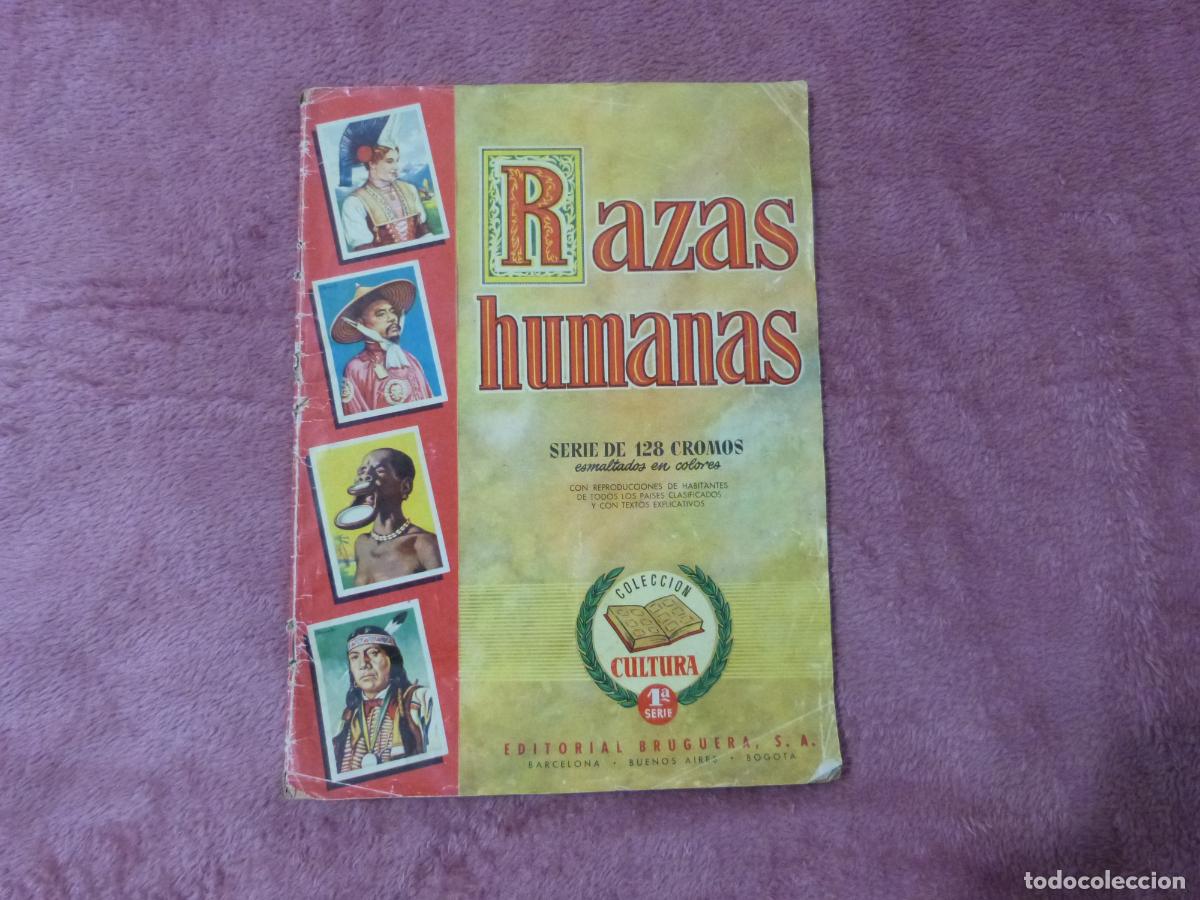 Coleccionismo &Aacute;lbum: ALBUM COMPLETO DE RAZAS HUMANAS 128 CROMOS 1&ordf; SERIE A&Ntilde;O 1955 DE BRUGUERA
