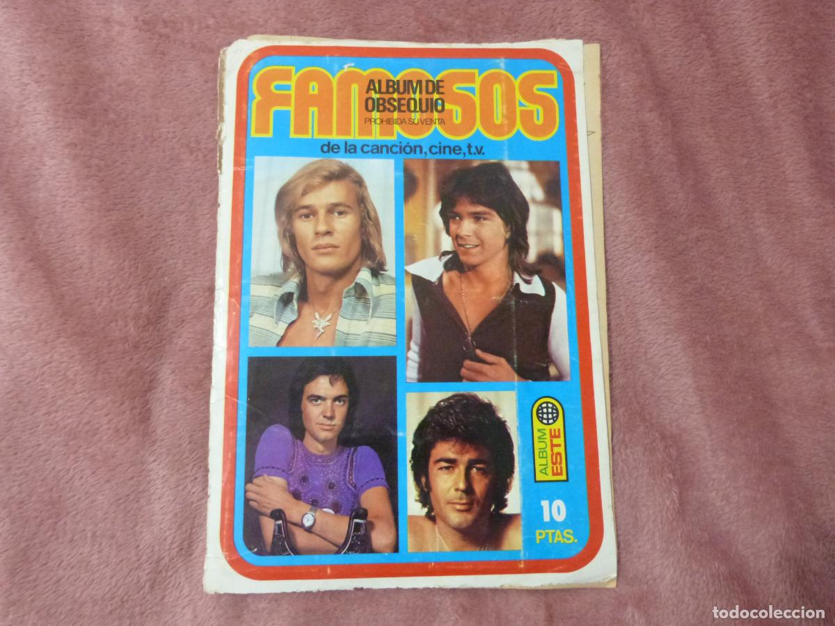 Coleccionismo &Aacute;lbum: ALBUM COMPLETO DE FAMOSOS DE LA CANCION CINE T.V. A&Ntilde;O 1973 DE ESTE