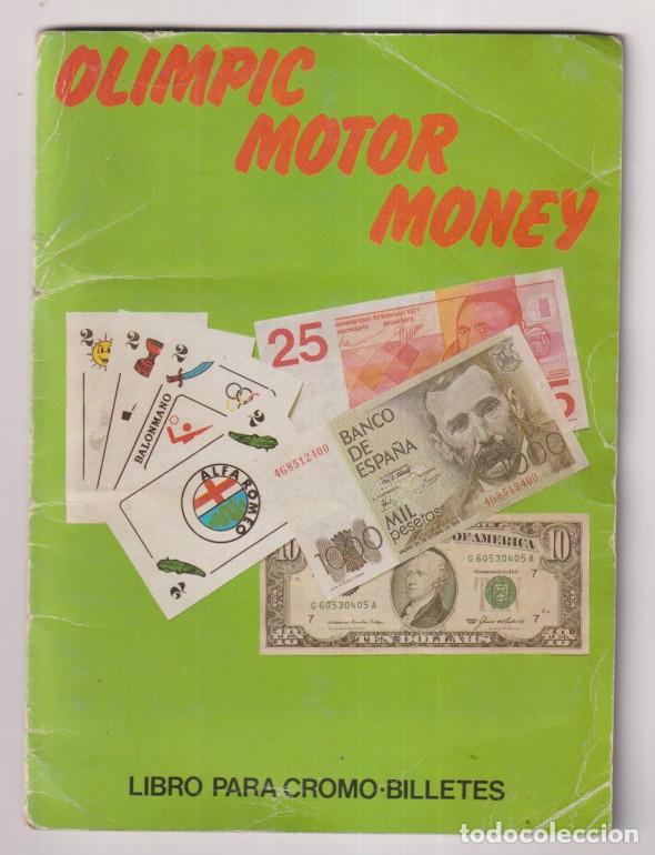 Coleccionismo &Aacute;lbum: Olimpic Motor Money. Libro para Cromo-Billetes. &Aacute;lbum Completo 44 cromos. Telekitos 1986