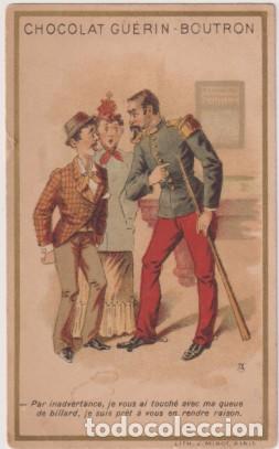 Coleccionismo &Aacute;lbum: &rdquo;Cromo-Postal Francesa (10,5x6,5 cm) Publicidad de Chocolate &rdquo;&rdquo;Guerin-Bouton&rdquo;&rdquo; F&aacute;brica en par&iacute;s. Med