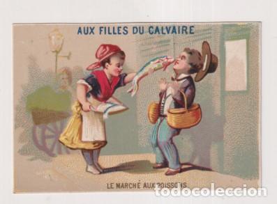Coleccionismo &Aacute;lbum: &rdquo;Cromo-Postal (9,5x6,5 cm) Publicidad de au &rdquo;&rdquo;Filles du Calvaire&rdquo;&rdquo; (Las chicas del Calvario, Gran ti