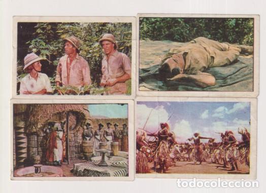 Coleccionismo &Aacute;lbum: Retorno a las Minas del Rey Salom&oacute;n. Ru&iacute;z Romero 1964. Lote de 4 cromos: 110, 148, 173 y 219, Sin se