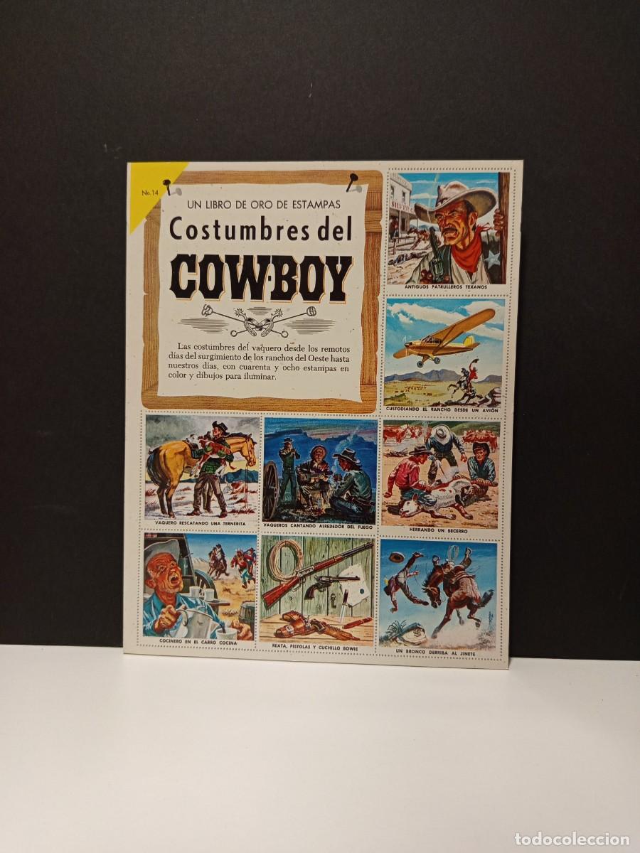 Sammeln Sammelalbum: LIBROS DE ORO DE ESTAMPAS NUMERO 14 - COSTUMBRES DEL COWBOY