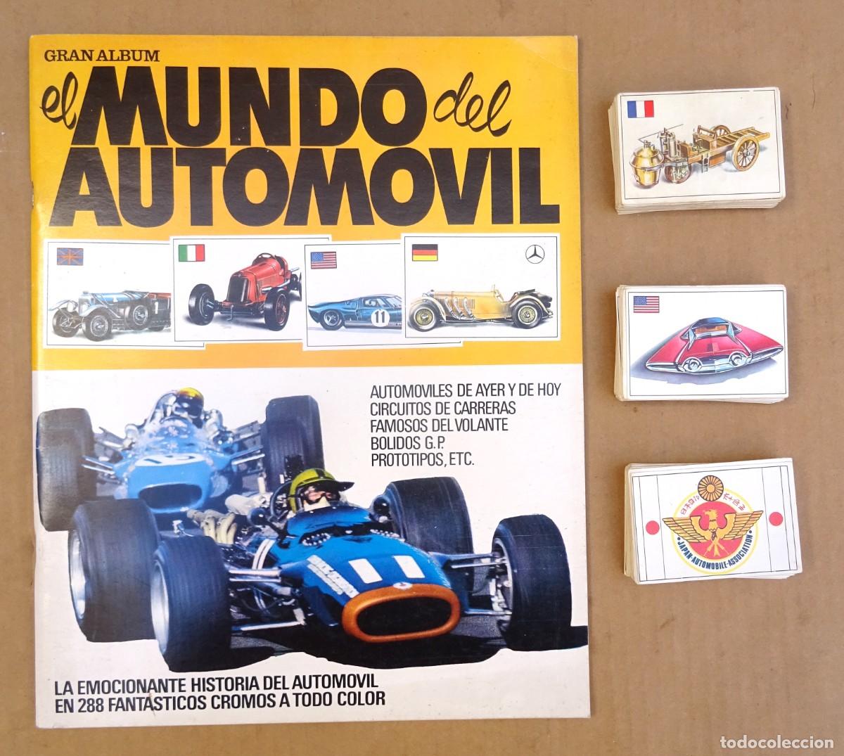 Collectionnisme Album: EL MUNDO DEL AUTOMOVIL COLECCION COMPLETA DE CROMOS SIN PEGAR MAS ALBUM VACIO