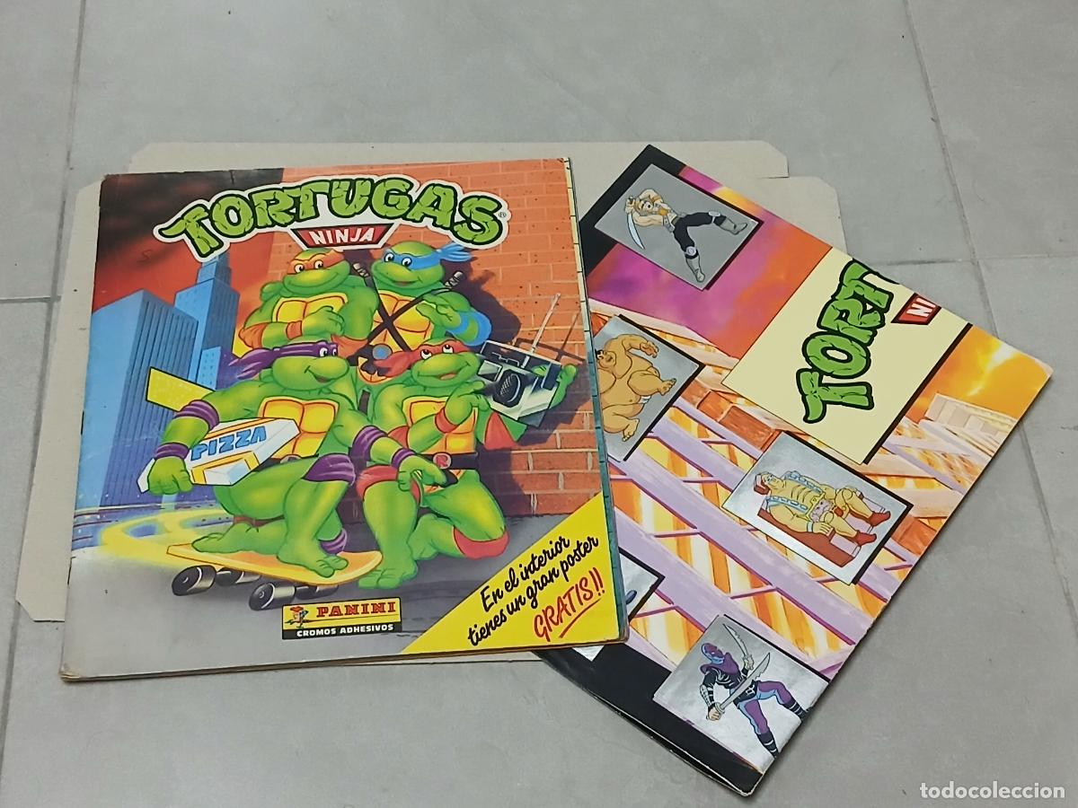 Colecionismo Caderneta: &Aacute;lbum cromos Panini. Tortugas Ninja, completo, con p&oacute;ster