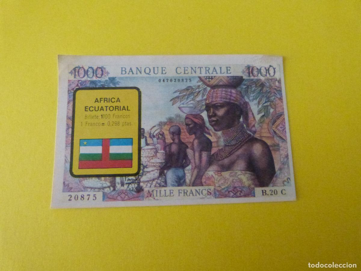 Coleccionismo &Aacute;lbum: CROMO AFRICA ECUATORIAL DESPEGADO N&ordm; 5 A&Ntilde;O 1974 ALBUM BILLETES DEL MUNDO ESTE