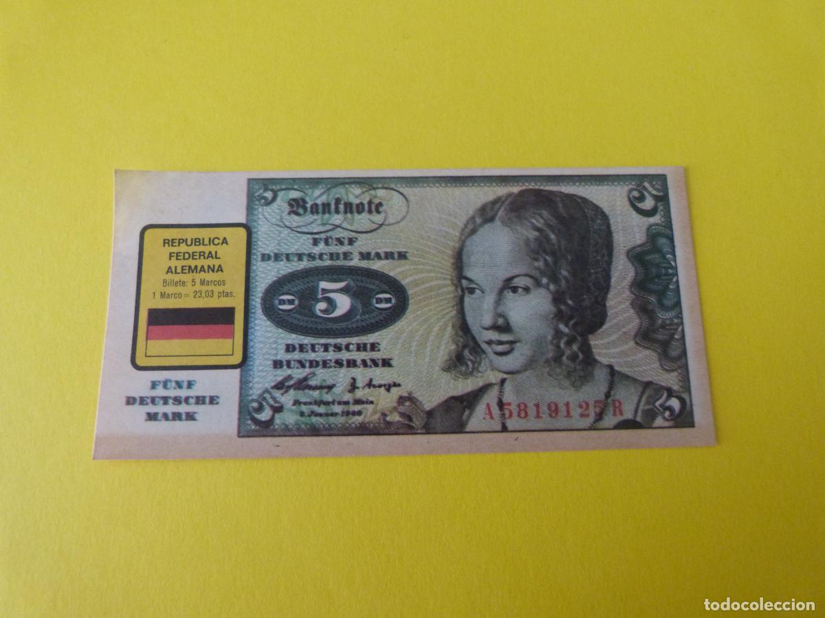 Coleccionismo &Aacute;lbum: CROMO REPUBLICA FEDERAL ALEMANA DESPEGADO N&ordm; 9 A&Ntilde;O 1974 ALBUM BILLETES DEL MUNDO ESTE