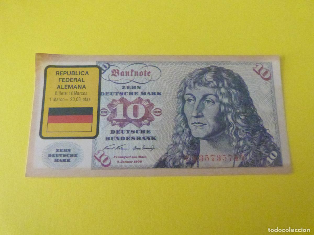 Coleccionismo &Aacute;lbum: CROMO REPUBLICA FEDERAL ALEMANA DESPEGADO N&ordm; 10 A&Ntilde;O 1974 ALBUM BILLETES DEL MUNDO ESTE