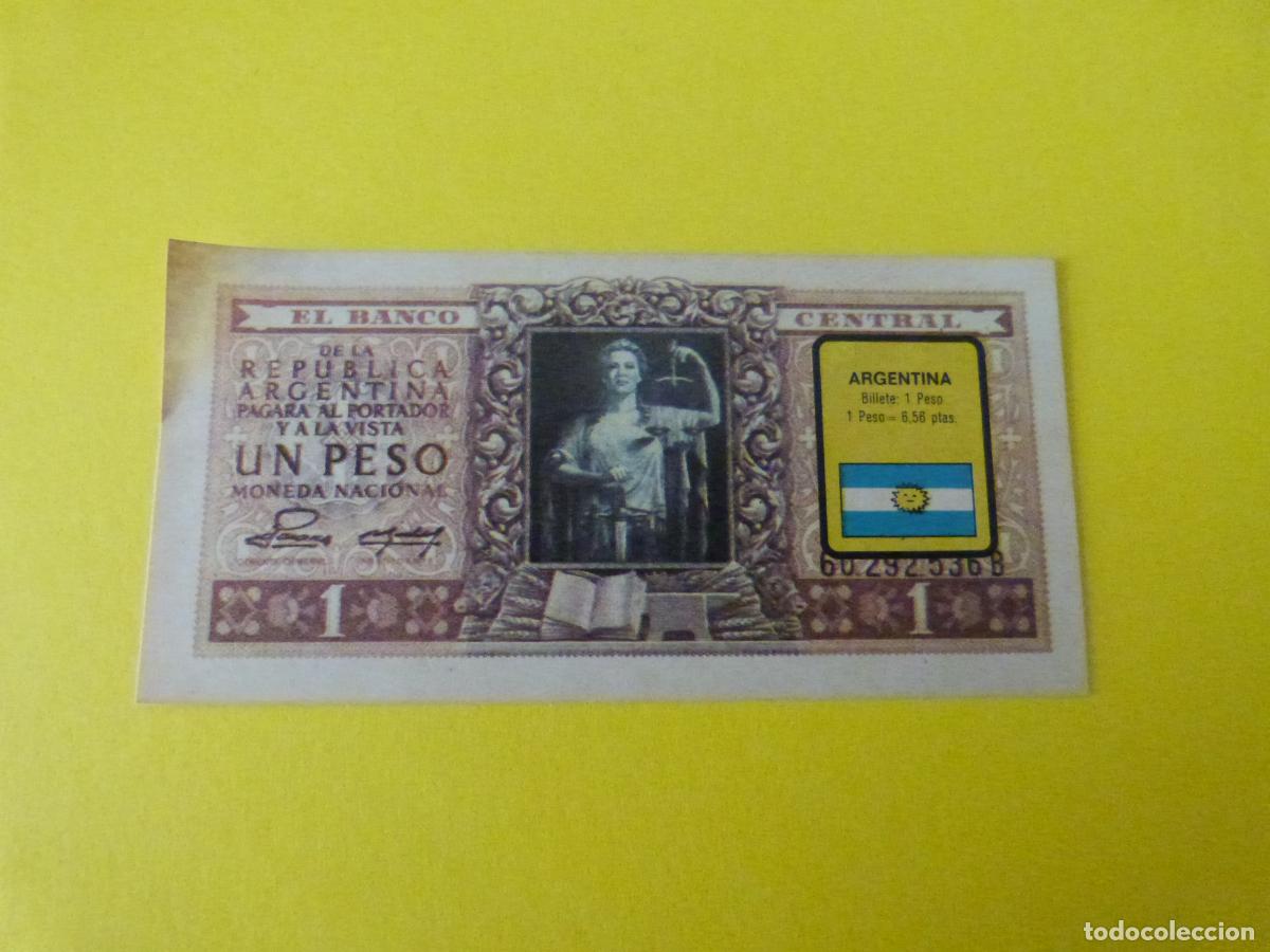 Coleccionismo &Aacute;lbum: CROMO ARGENTINA DESPEGADO N&ordm; 18 A&Ntilde;O 1974 ALBUM BILLETES DEL MUNDO ESTE