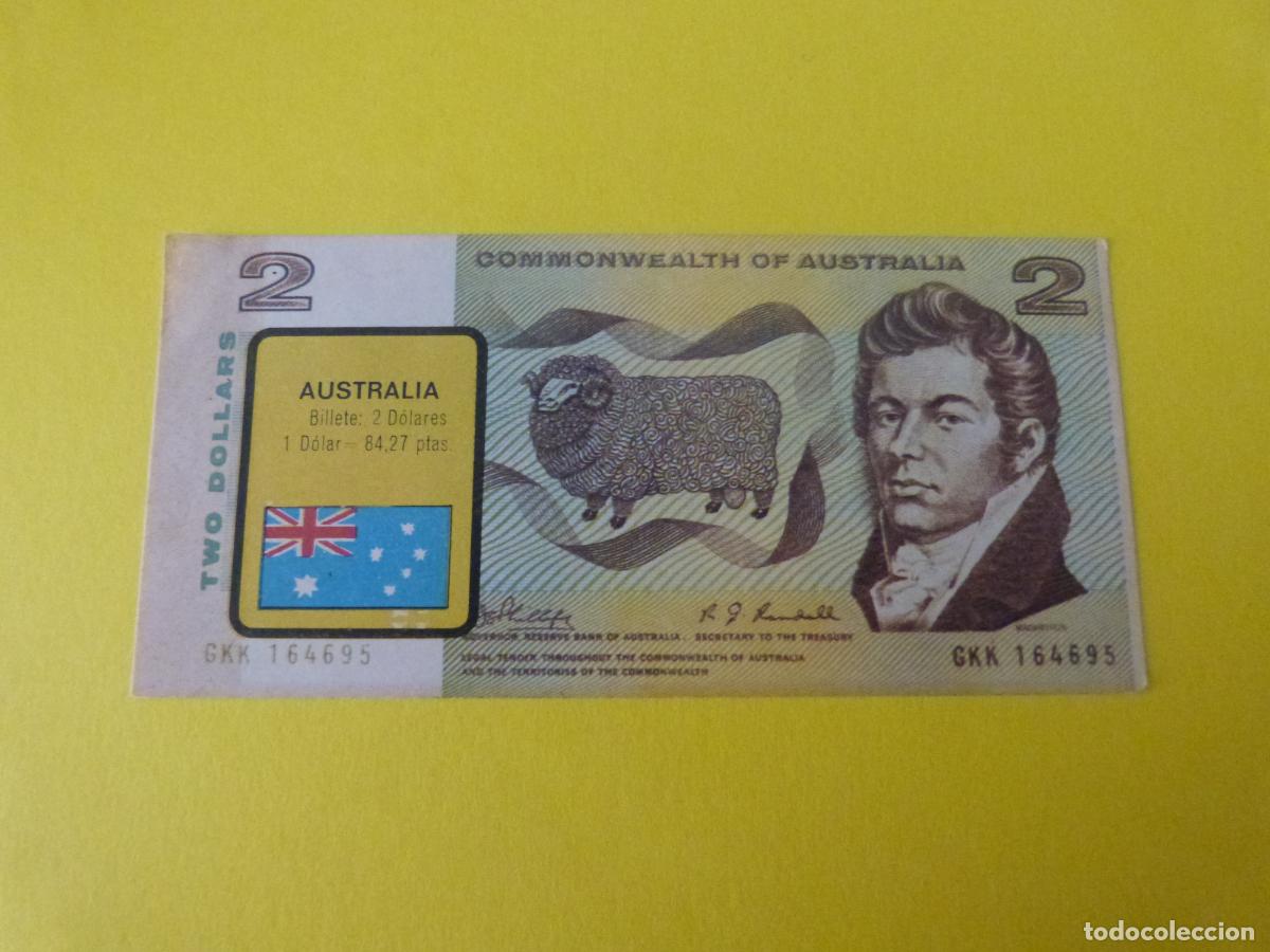 Coleccionismo &Aacute;lbum: CROMO AUSTRALIA DESPEGADO N&ordm; 21 A&Ntilde;O 1974 ALBUM BILLETES DEL MUNDO ESTE