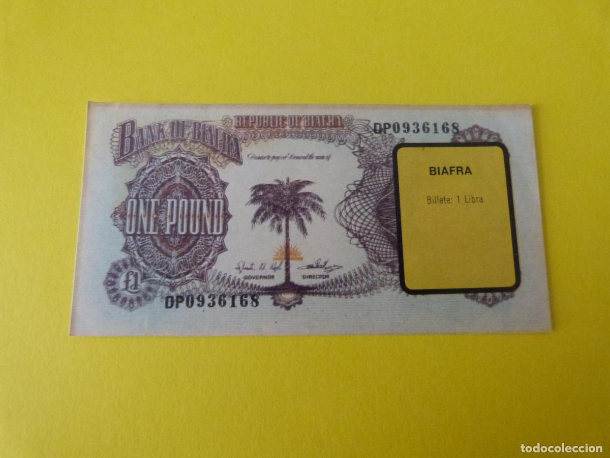 Coleccionismo &Aacute;lbum: CROMO BIAFRA DESPEGADO N&ordm; 28 A&Ntilde;O 1974 ALBUM BILLETES DEL MUNDO ESTE