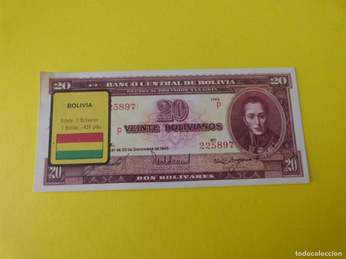 Coleccionismo &Aacute;lbum: CROMO BOLIVIA DESPEGADO N&ordm; 32 A&Ntilde;O 1974 ALBUM BILLETES DEL MUNDO ESTE