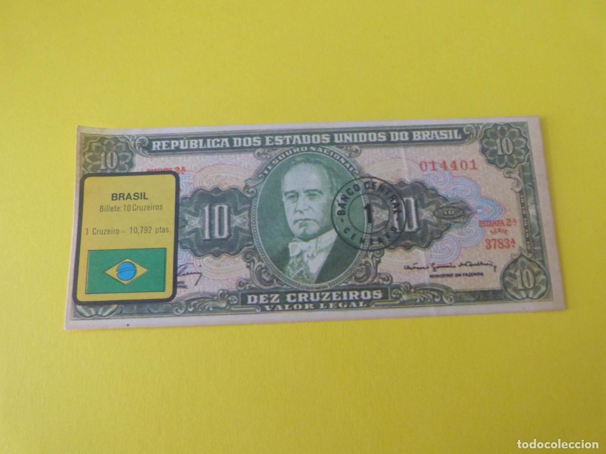 Coleccionismo &Aacute;lbum: CROMO BRASIL DESPEGADO N&ordm; 35 A&Ntilde;O 1974 ALBUM BILLETES DEL MUNDO ESTE