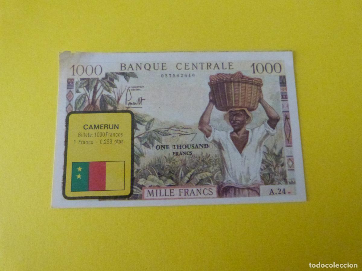 Coleccionismo &Aacute;lbum: CROMO CAMERUN DESPEGADO N&ordm; 44 A&Ntilde;O 1974 ALBUM BILLETES DEL MUNDO ESTE