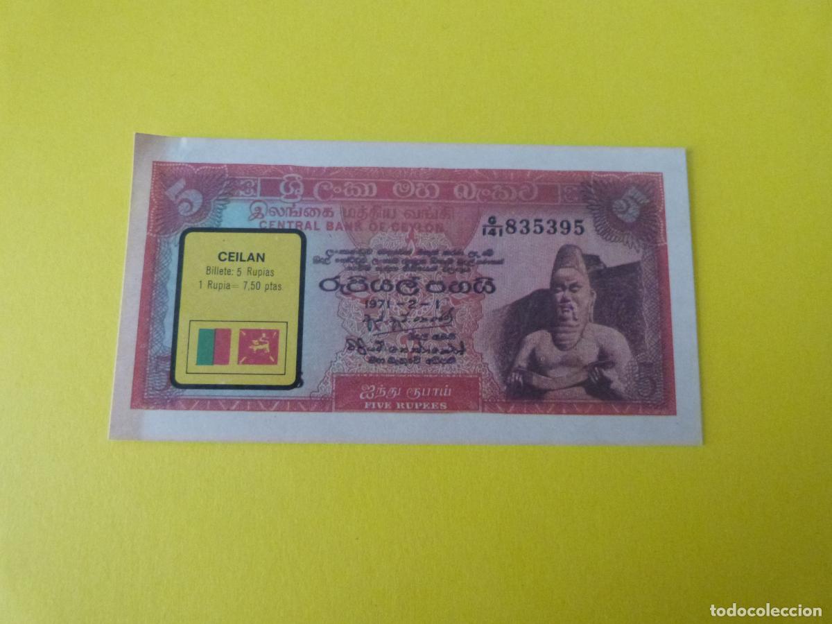Coleccionismo &Aacute;lbum: CROMO CEILAN DESPEGADO N&ordm; 46 A&Ntilde;O 1974 ALBUM BILLETES DEL MUNDO ESTE