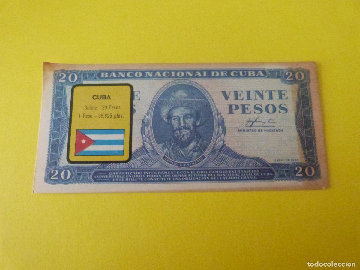 Coleccionismo &Aacute;lbum: CROMO CUBA DESPEGADO N&ordm; 57 A&Ntilde;O 1974 ALBUM BILLETES DEL MUNDO ESTE